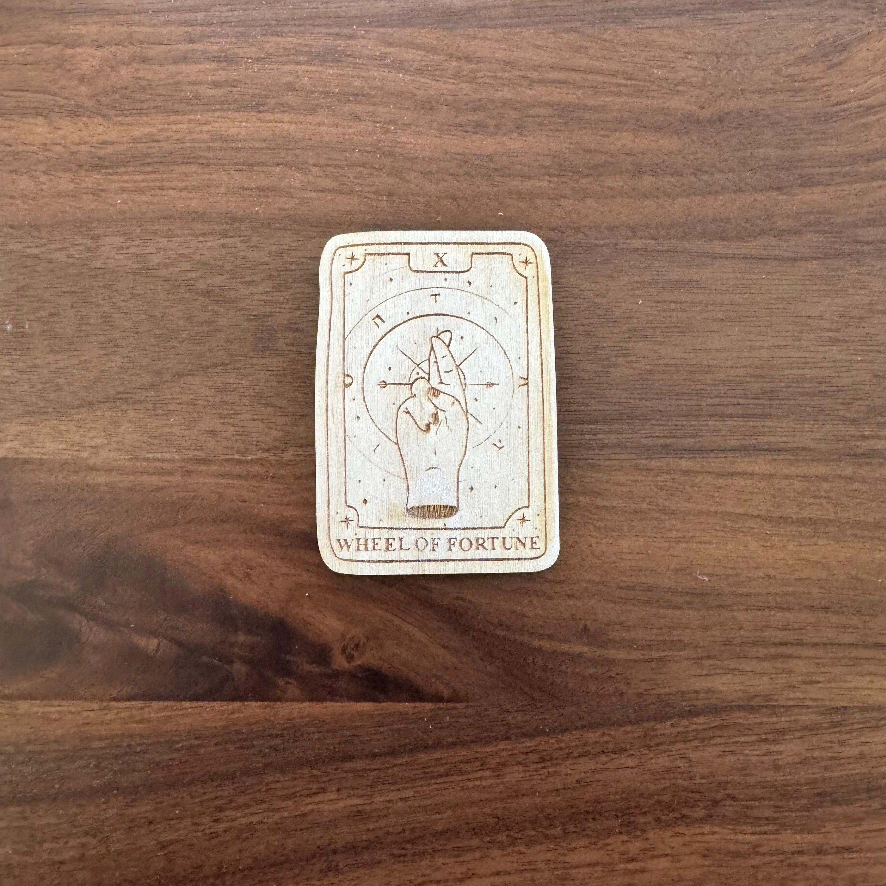 Tarot Card Wood Magnets