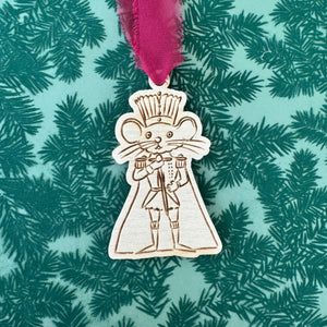 Whimsical Nutcracker Mouse King Ornament