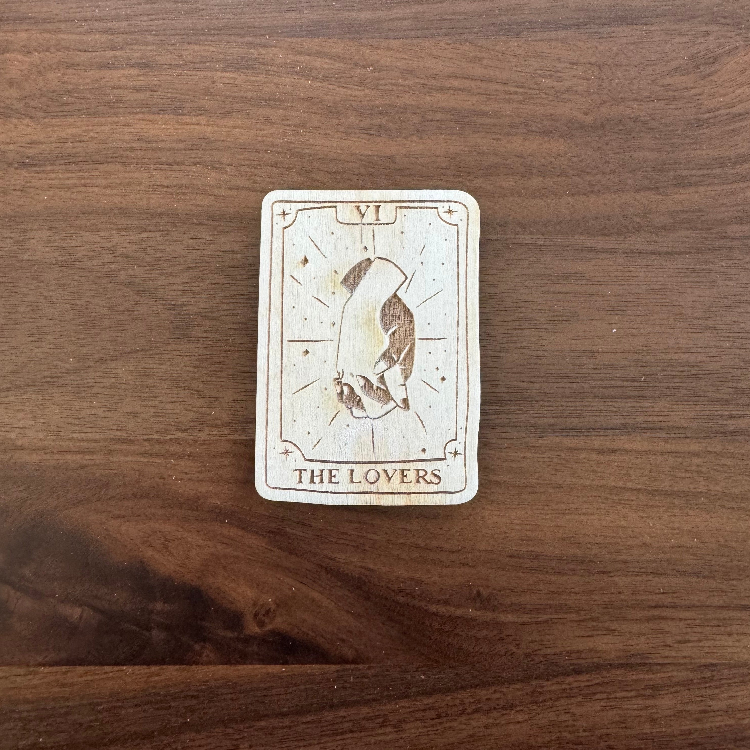 Tarot Card Wood Magnets