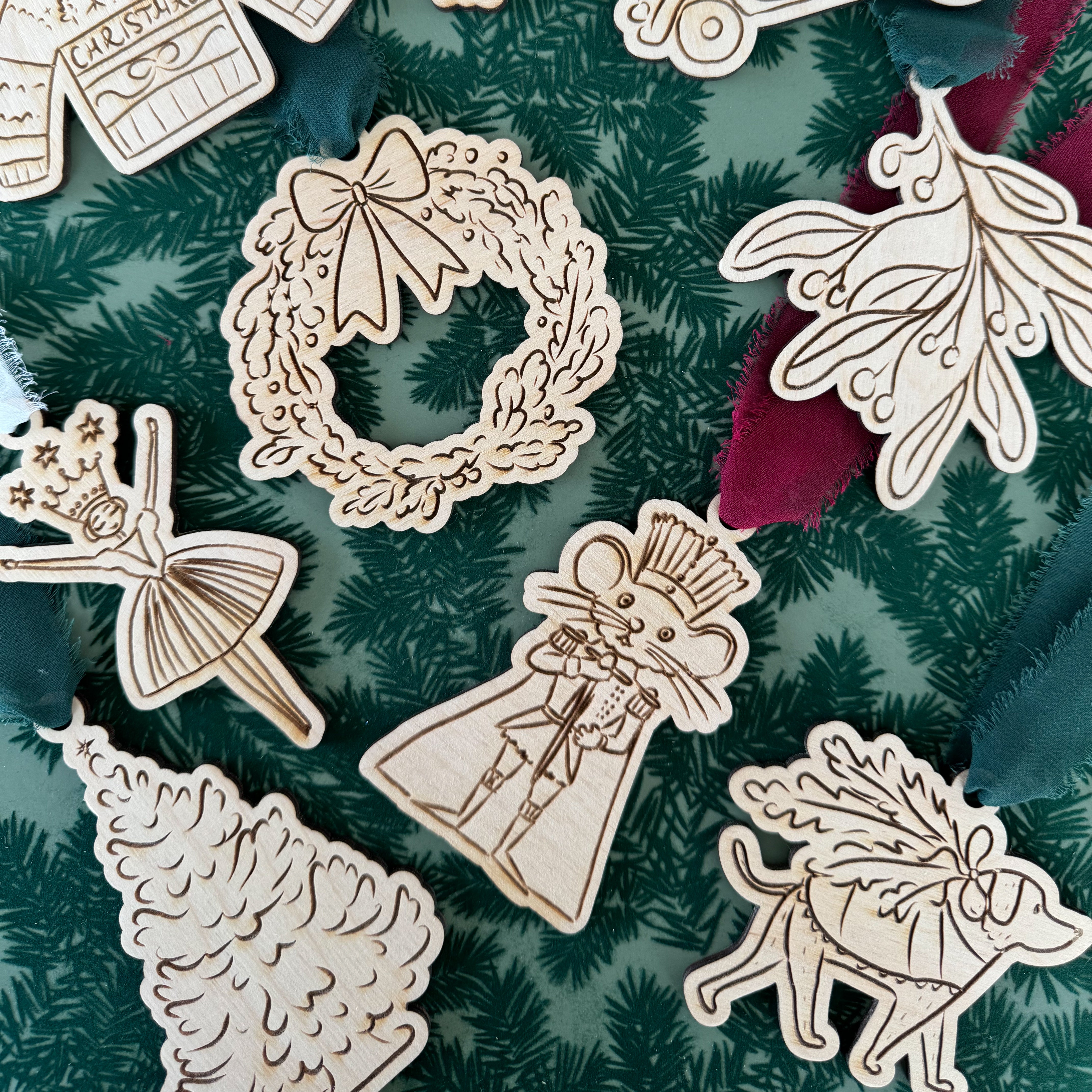Whimsical Santa Merry Christmas Ornament