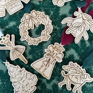 Whimsical Santa Merry Christmas Ornament