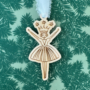 Whimsical Nutcracker Ballerina Ornament