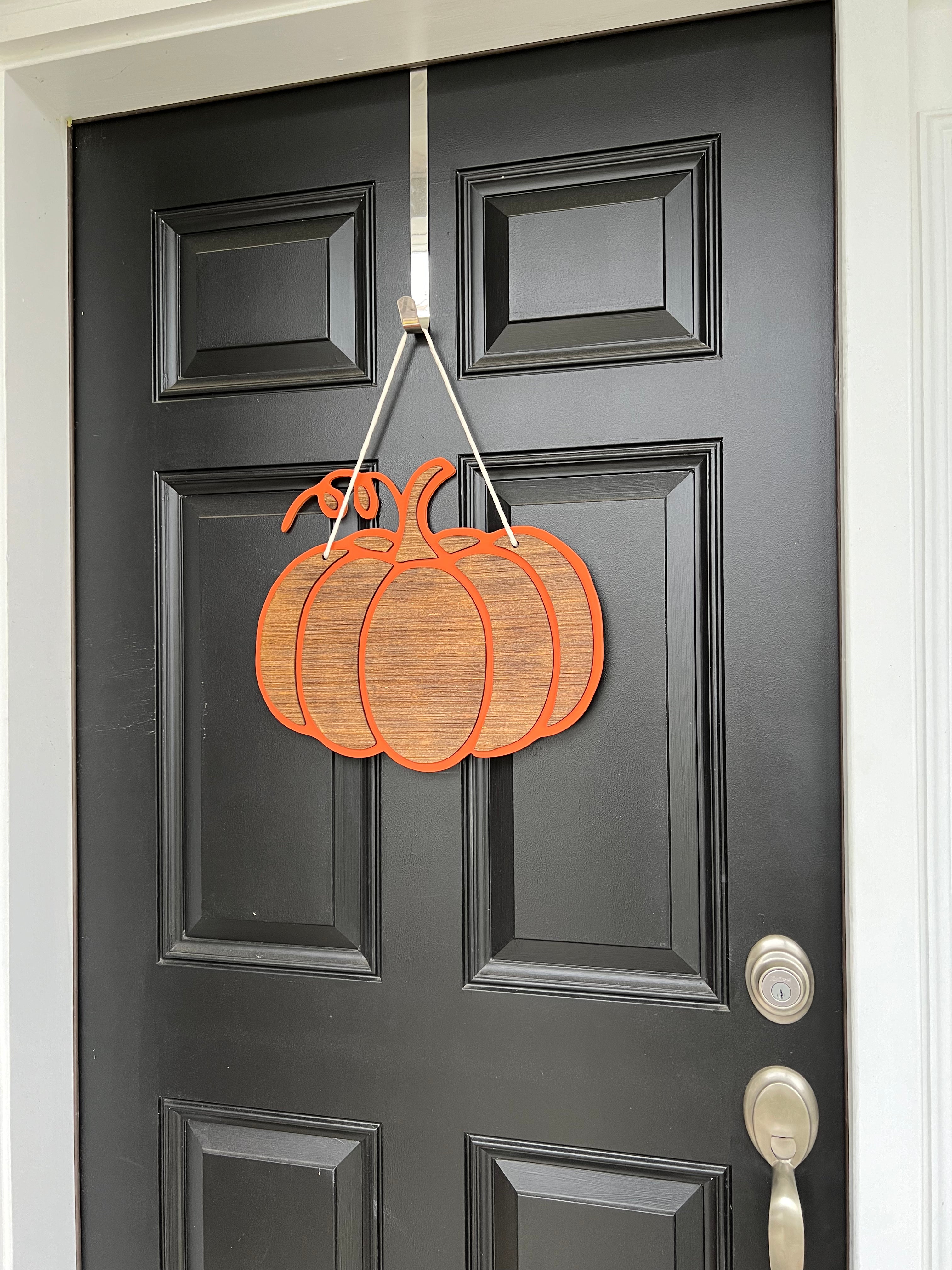 Pumpkin Inverted Door Hanger