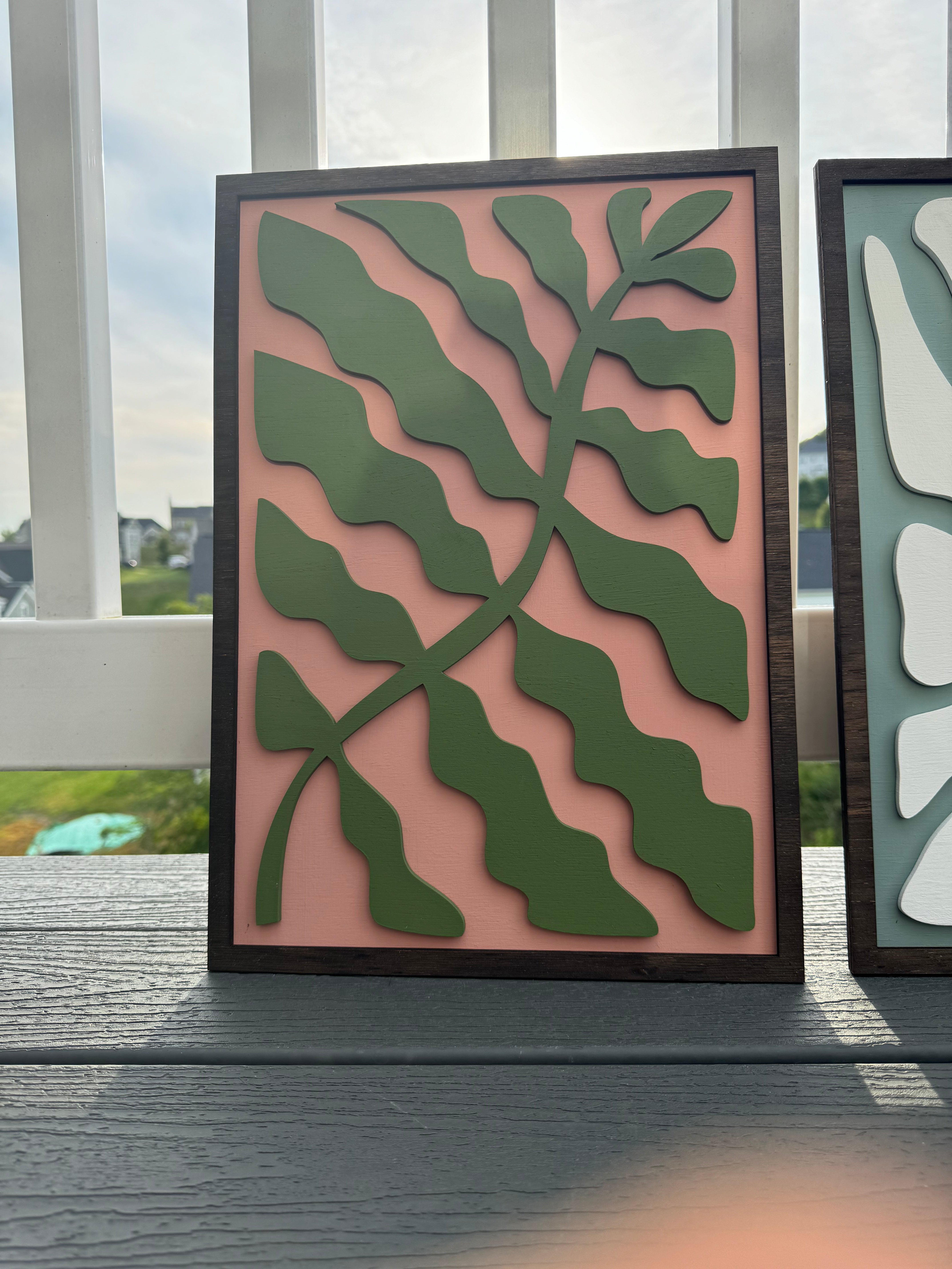 Mid Century Modern Floral Signs