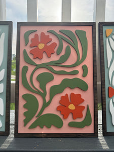 Mid Century Modern Floral Signs