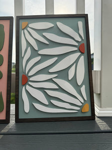 Mid Century Modern Floral Signs