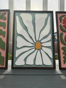 Mid Century Modern Floral Signs