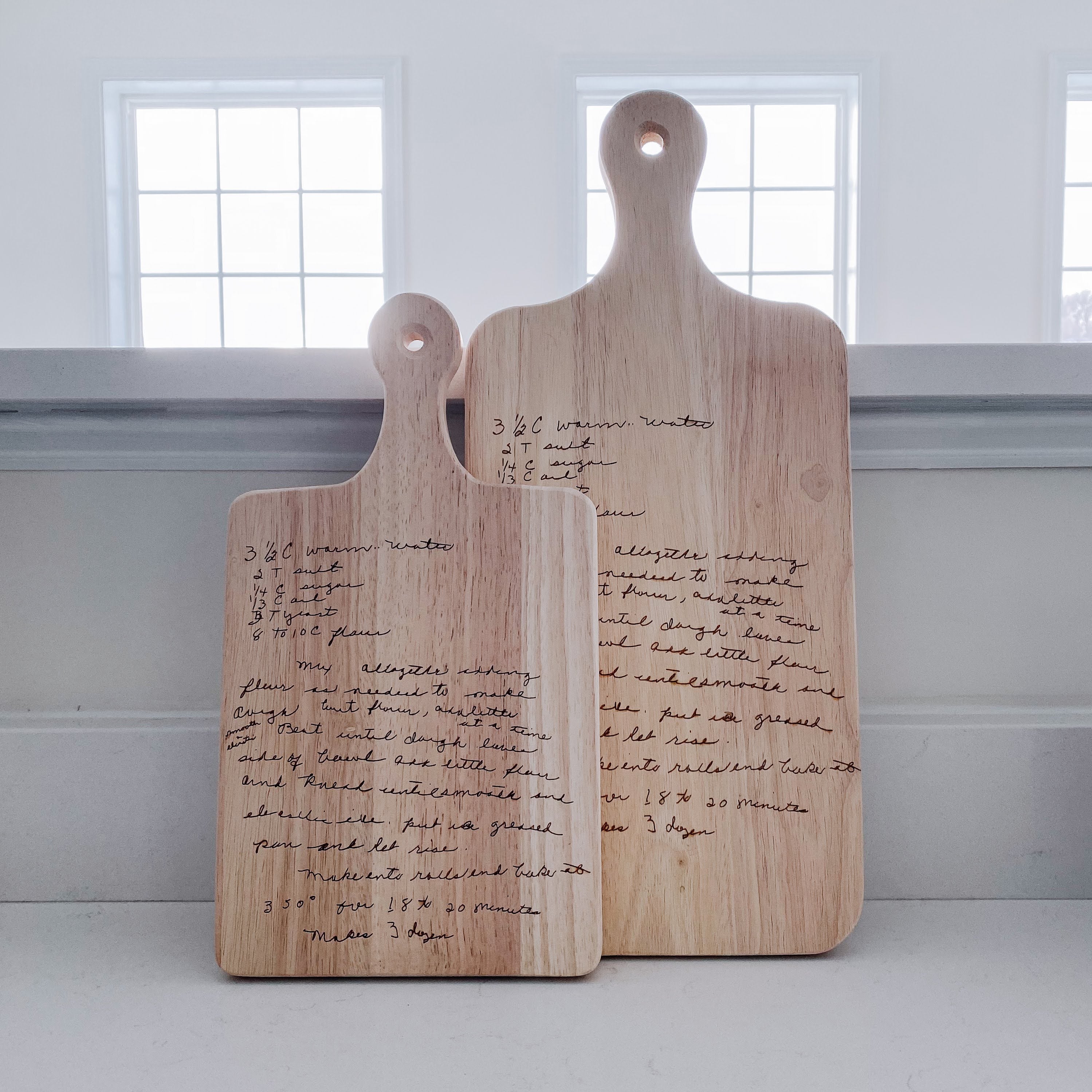 Custom Recipe Cutting Board