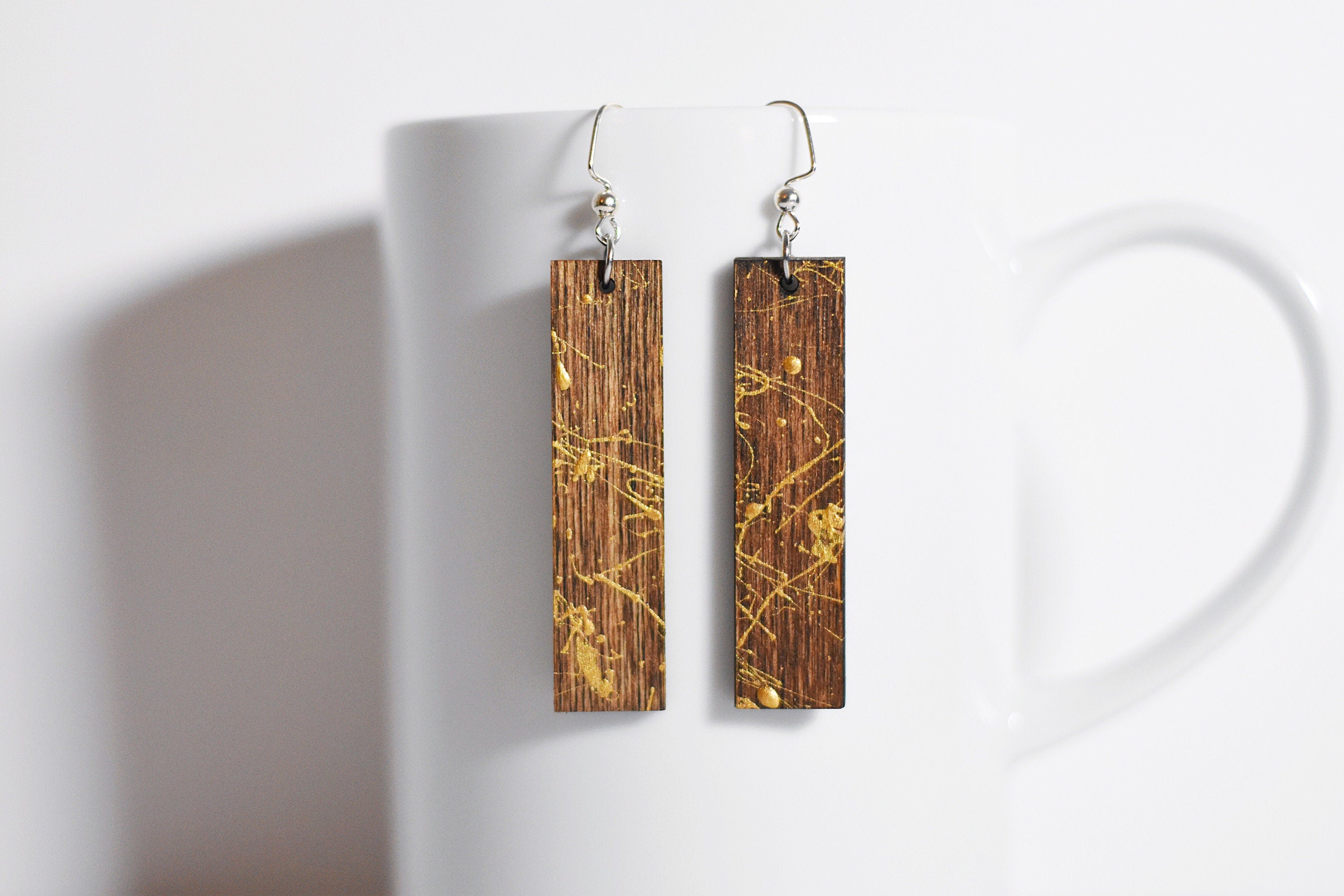 Gold Splatter Earrings