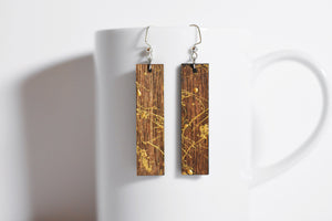 Gold Splatter Earrings