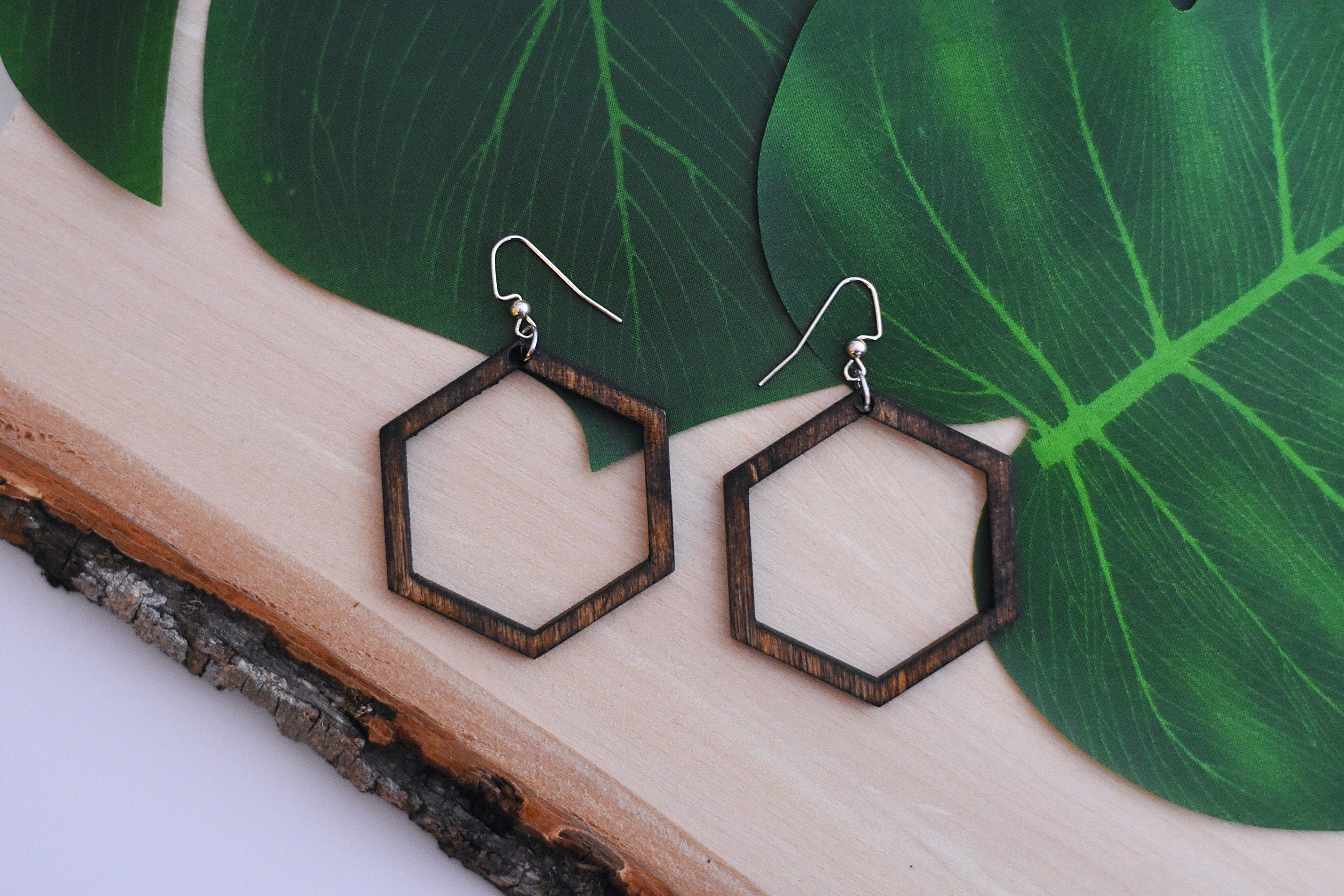 Hexagon Earrings