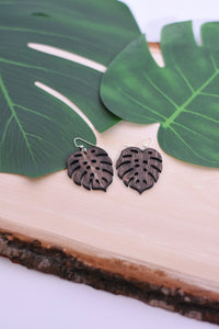 Monstera Earrings