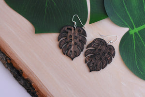 Monstera Earrings