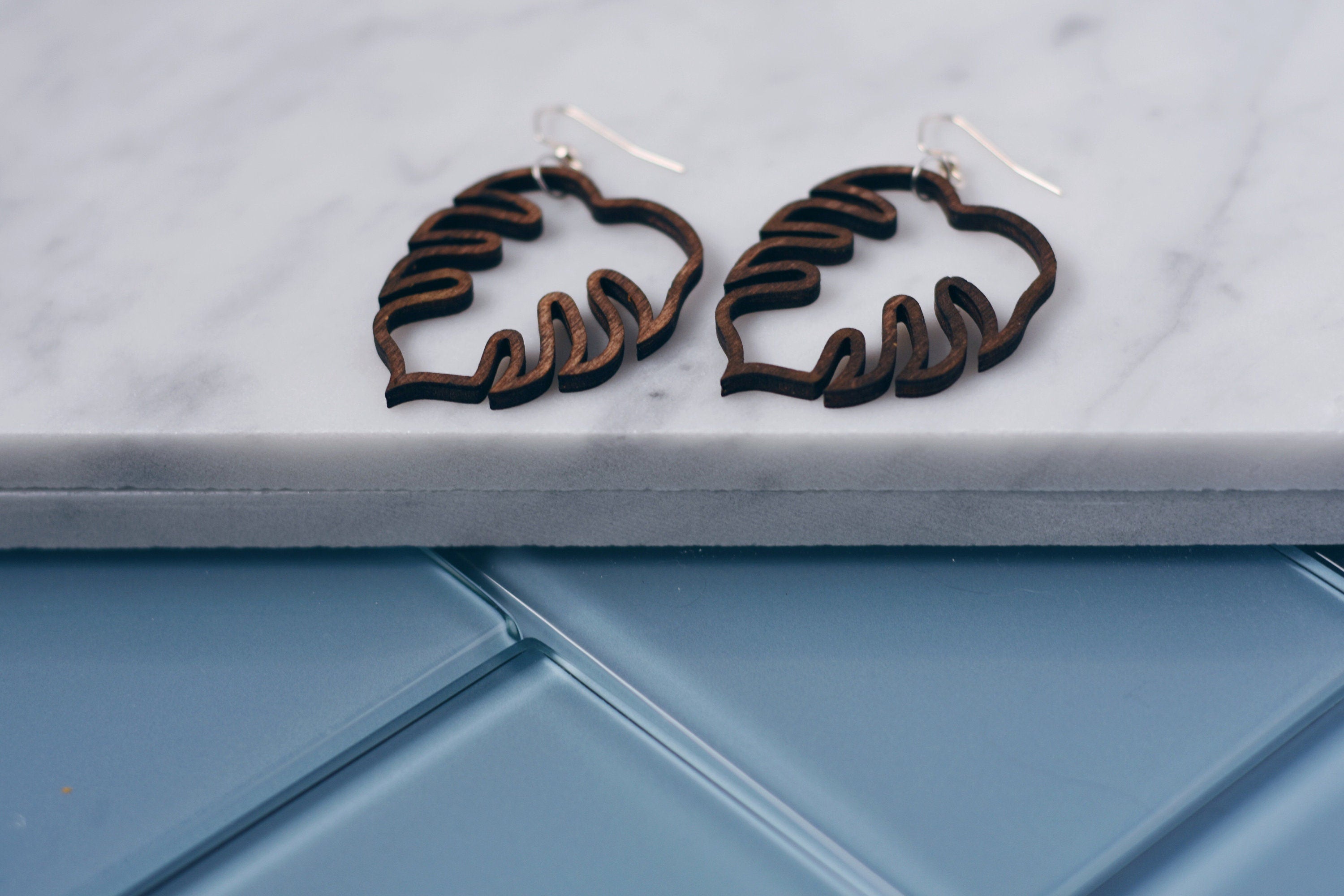 Monstera Punch Earrings