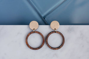 Gold Circle & Hoop Earrings