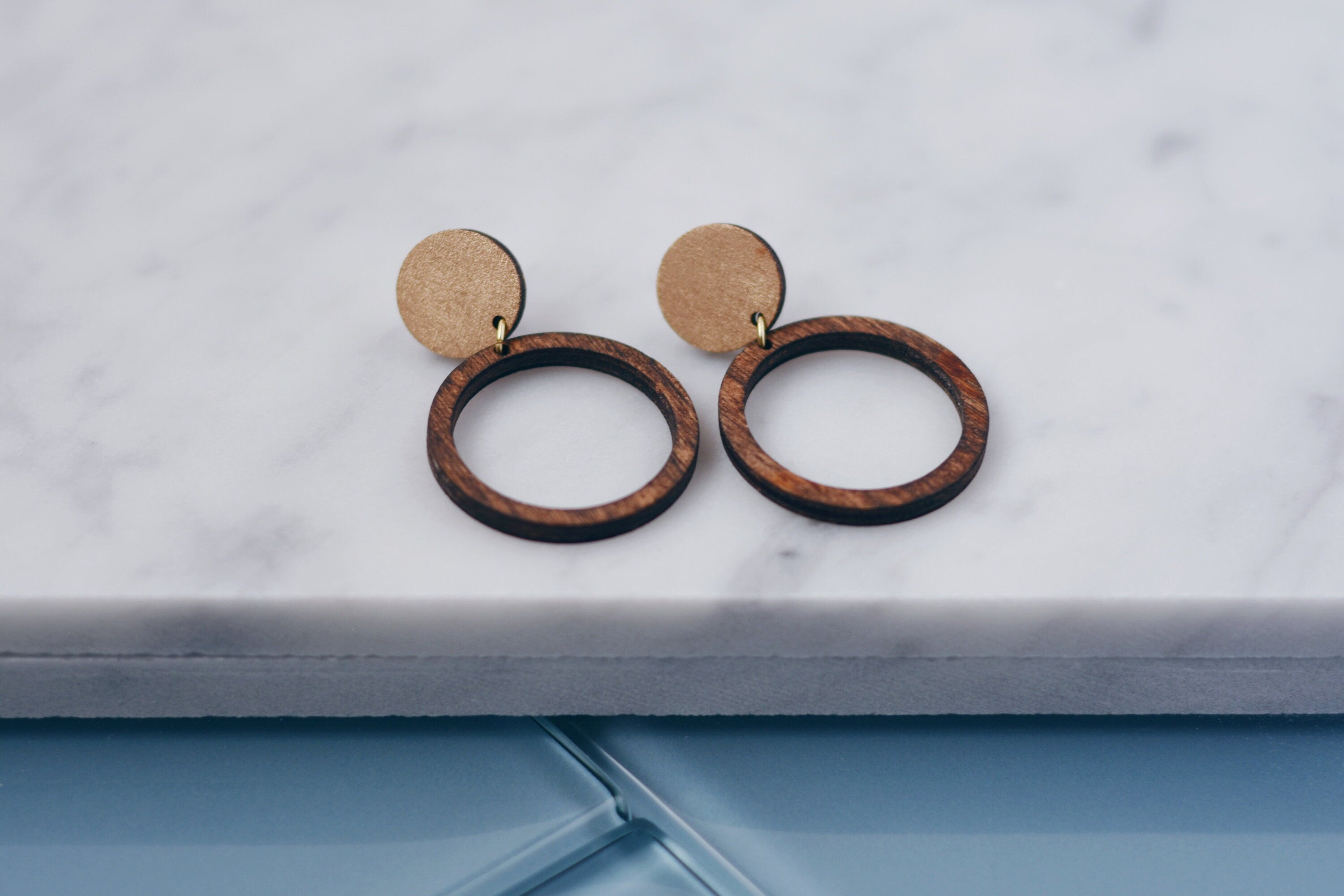 Gold Circle & Hoop Earrings