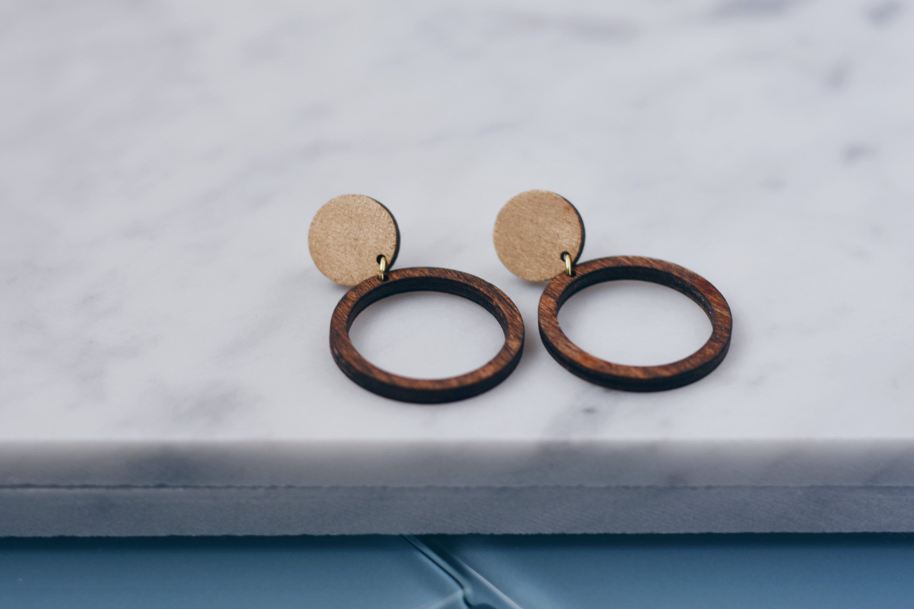 Gold Circle & Hoop Earrings