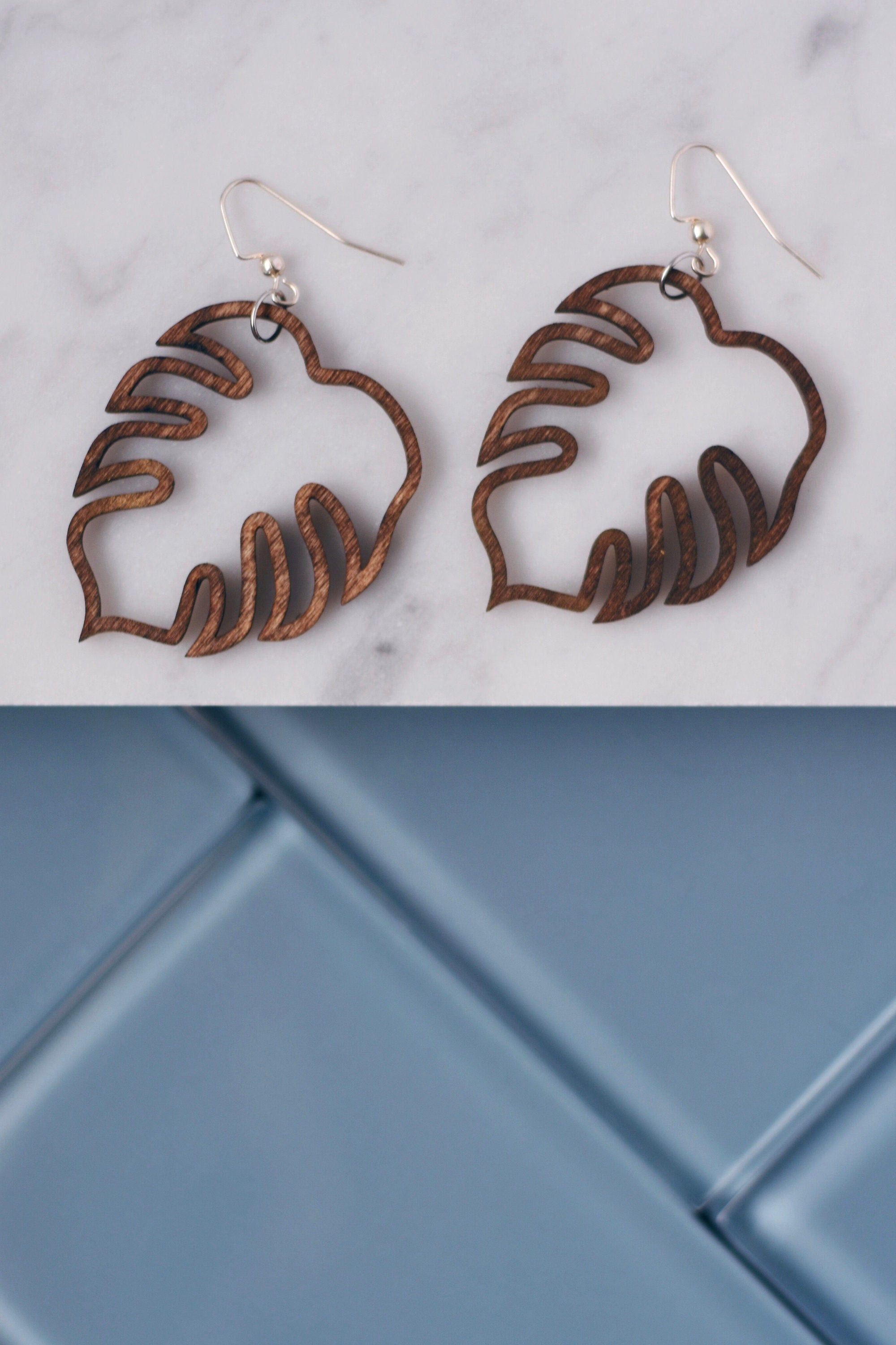 Monstera Punch Earrings