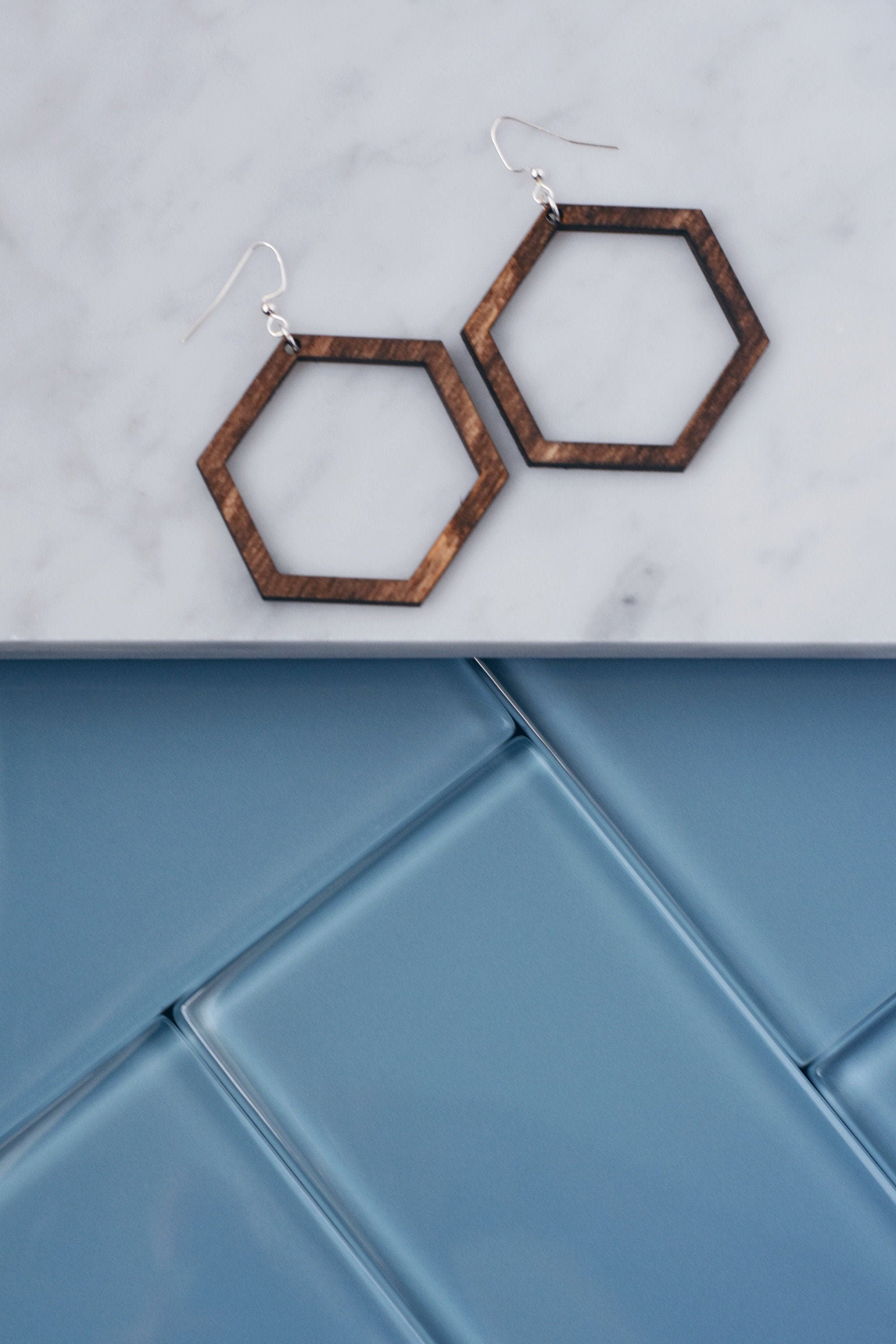 Hexagon Earrings