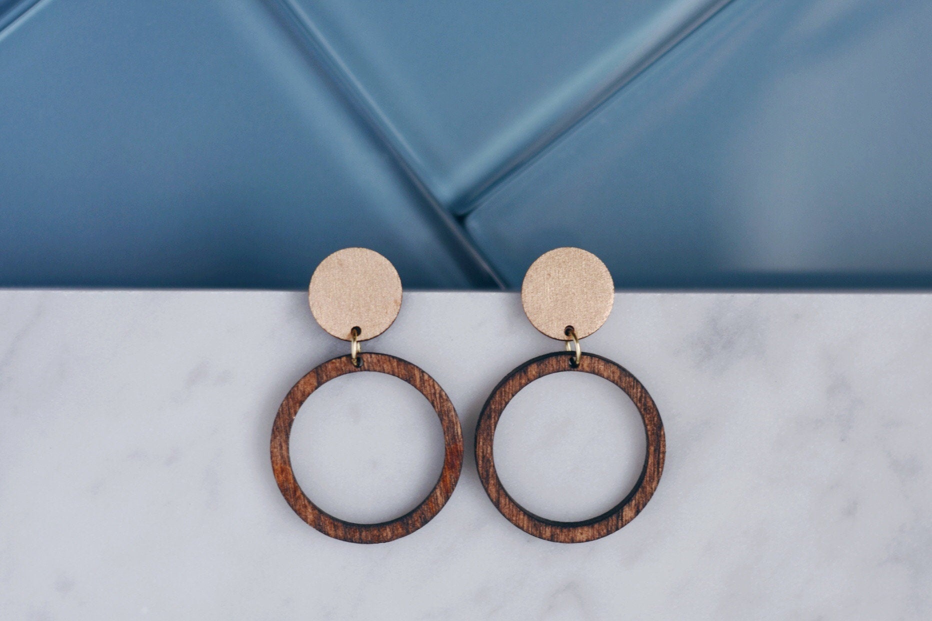 Gold Circle & Hoop Earrings